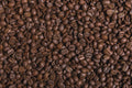 Close-up of roasted coffee beans